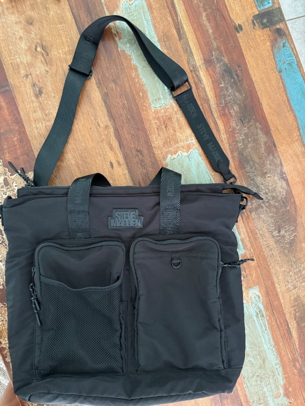 Steve Madden BTeagan Nylon‎ Black Tote Crossbody